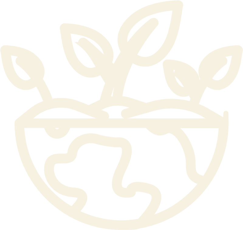 Earth With Plants Icon