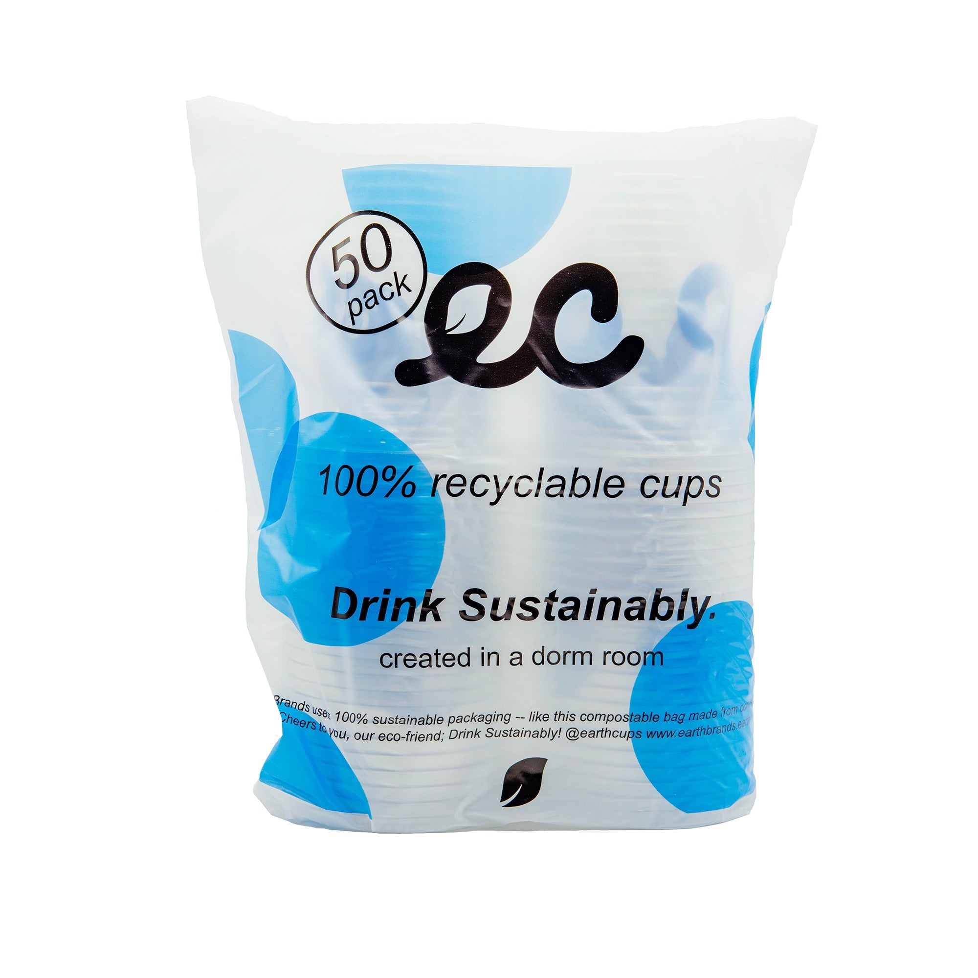 Earth brands - Earth Cups - Eco-friendly Cups - Blue Cups